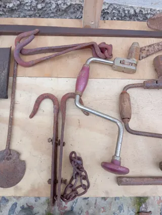 Lote herramientas antiguas forja lote 1