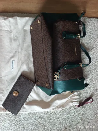 Bolso Michael Kors Marrón y Verde