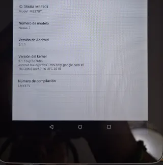 Google Nexus 7 ASUS Negro ME370T