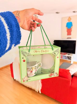 Juego Tazas Cerámica Navidad