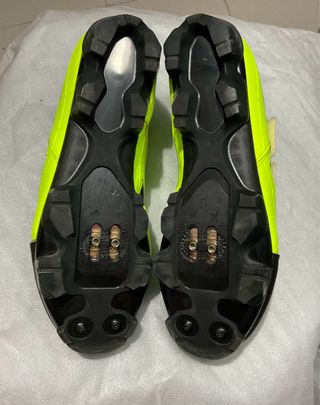 Zapatillas Ciclismo B'Twin Talla 39 Neón