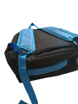 Mochila Superman Negra y Azul