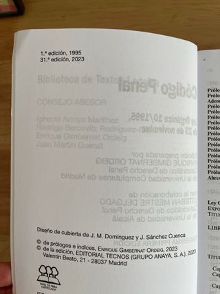 Código Penal: Ley Orgánica 10/1995, de 23 de no...