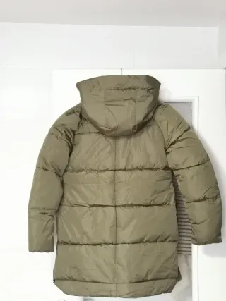 Abrigo verde militar acolchado