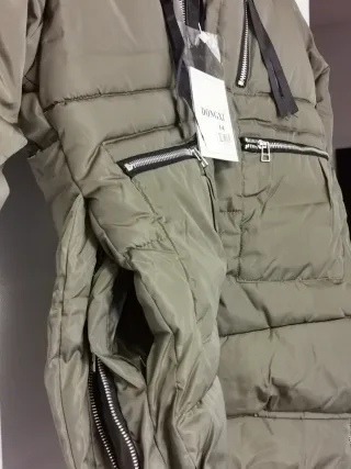 Abrigo verde militar acolchado