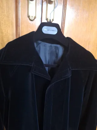 Chaqueta de terciopelo negra