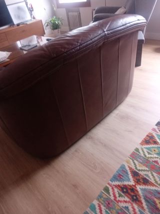 Sofá de piel 2 plazas