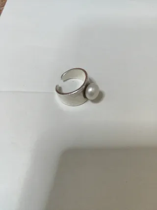 Sortija Tous Plata Perla Ajustable