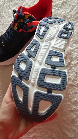 Zapatillas Hoka Bondi 9 Azul/Rojo