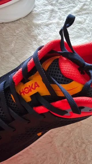 Zapatillas Hoka Bondi 9 Azul/Rojo