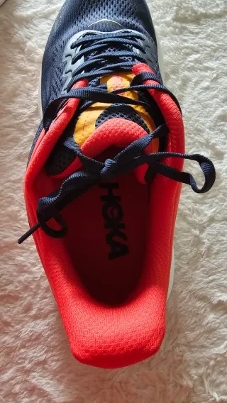 Zapatillas Hoka Bondi 9 Azul/Rojo