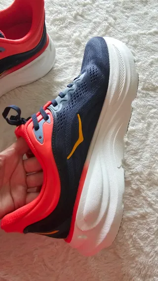 Zapatillas Hoka Bondi 9 Azul/Rojo