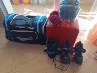 Patines hockey Bolsa reno casco guantes espiniller