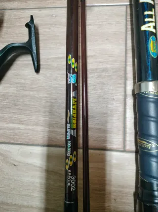 Cañas de pesca y carretes