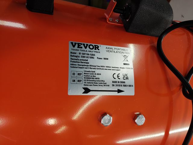 VEVOR Ventilador Extractor de aire Industrial 900W