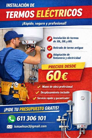 Instalación de termos eléctricos