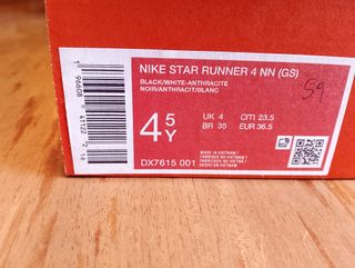 Zapatillas Nike Negras Talla 36.5 con Caja