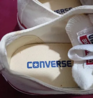 Converse All Star Bajas Blancas Talla X