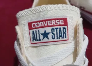 Converse All Star Bajas Blancas Talla X