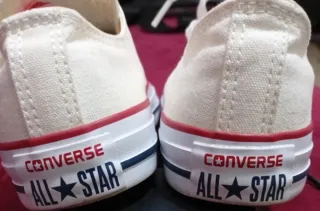 Converse All Star Bajas Blancas Talla X