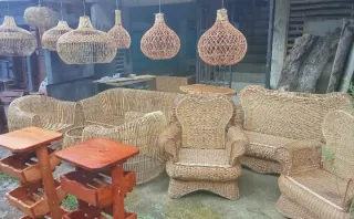 Lampade a Sospensione in Rattan