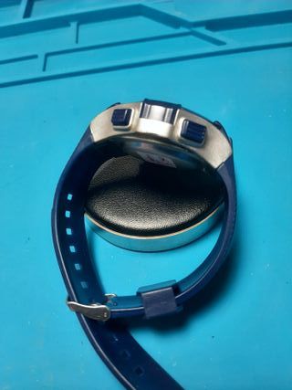 Reloj Digital MURAY Azul y Plateado