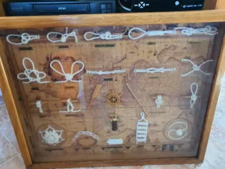 Cuadro Nudos Marineros Madera