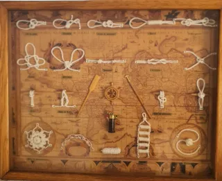 Cuadro Nudos Marineros Madera