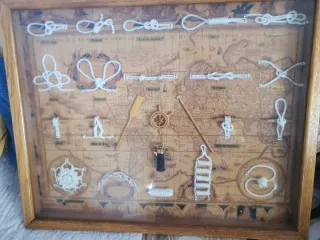 Cuadro Nudos Marineros Madera