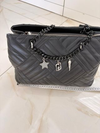 Borsa Liu Jo ecopelle nera con charms