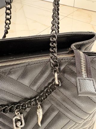 Borsa Liu Jo ecopelle nera con charms