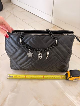 Borsa Liu Jo ecopelle nera con charms