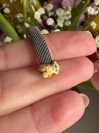 Pulsera Tous Malla Acero y Oro 18