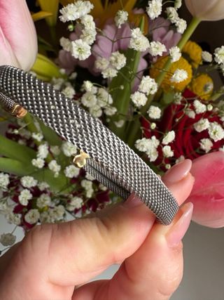 Pulsera Tous Malla Acero y Oro 18