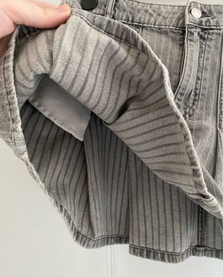 Falda Vaquera Gris Zara Talla L