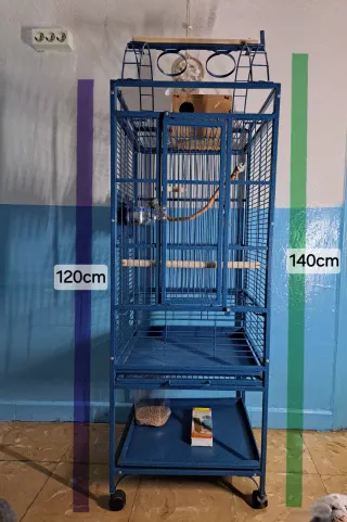 Jaula grande para pájaros
