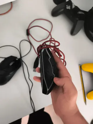 Ratón Gaming Negro y Rojo