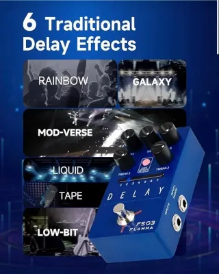 Pedal Guitarra FLAMMA FS03 Delay