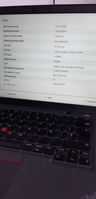 Lenovo L14 Gen3 Senza Batteria i7 - 12ª Gen