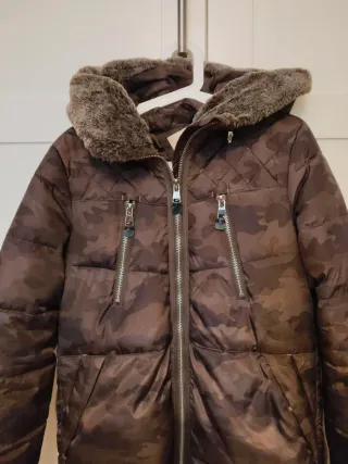 Cappotto imbottito da donna marrone