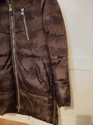 Cappotto imbottito da donna marrone