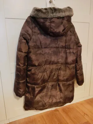 Cappotto imbottito da donna marrone