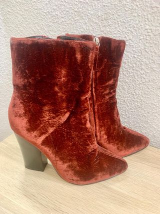 Botines Zara Terciopelo Talla 37