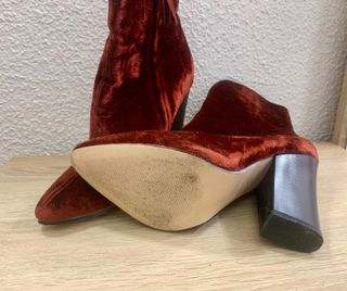 Botines Zara Terciopelo Talla 37