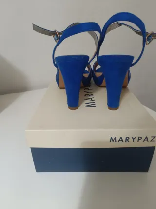 Sandalias Marypaz Azul Talla 40
