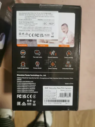 Cámara Tenda Seguridad Pan/Tilt Wi-Fi 6