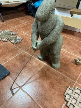 PRECIOSA ESCULTURA DEPORTIVA  PINA / GOLF / HOCKEY