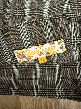 Falda mini cuadros gris Green Coast