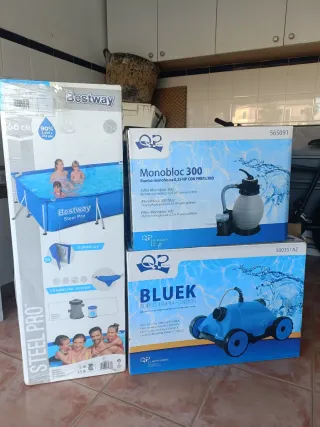 Piscina Bestway, Bomba y Robot Limpiador