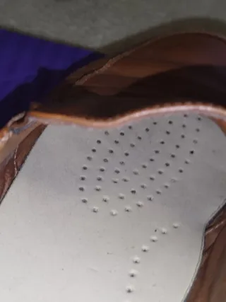 Zapatos de piel unisex marrones talla 38